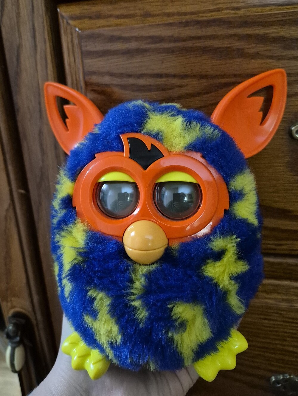 Hasbro Furby Boom 2012 Bolt Interactive Plush Toy Blue Orange And Yellow